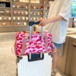 Travel bag, short-distance business trip luggage bag, light accommodation bag, fitness bag, large-capacity cow pattern travel bag, boarding bag