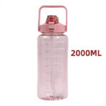 Water cup, super large capacity, high appearance, ton bucket, outdoor sports straw cup, new scale cup, high temperature resistant kettle