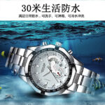 New waterproof luminous fully automatic men's watch male student Korean version trendy fashion quartz watch domineering men's watch - Image 2
