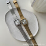 Retro Roman square watch for women ins fashion simple design casual temperament versatile quartz bracelet watch