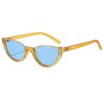 European and American fashion new half-frame sunglasses for women, personalized cat-eye sunglasses, Internet celebrity street photography, crescent-shaped trendy glasses - Image 4