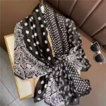 Silk scarf for women 2026 brown leopard print silk versatile shawl sun protection neck scarf neck protector fashion scarf long silk scarf neck tie - Image 3