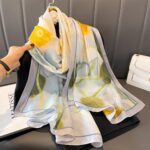 Summer simulated silk scarf insulated scarf Li brocade long scarf sun protection silk scarf mulberry silk scarf wholesale shawl