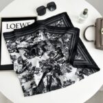 Autumn and winter versatile shawl animal print black and white simple large square scarf 90*90CM simulated silk twill silk scarf for women - Image 2