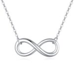 Cross-border stainless steel 8-character necklace chain women's fashionable temperament exquisite high-end simple infinity symbol clavicle chain - Image 5