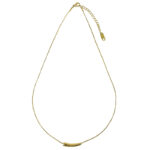 European and American cross-border French elbow small pepper eggplant necklace stainless steel 14K gold plated water drop ins style clavicle chain - Image 5
