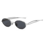 2025 Oval Small Frame Sunglasses 2025 New Sunglasses European and American Personalized Fashion Metal Sunglasses High-end - Image 5