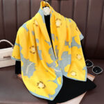 New style 90CM large square scarf, temperament twill silk scarf for women, spring and autumn fashionable shawl scarf, decorative outer wear - Image 4