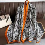 Silk scarf for women 2026 brown leopard print silk versatile shawl sun protection neck scarf neck protector fashion scarf long silk scarf neck tie - Image 2