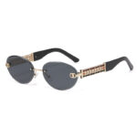 2026 New Xiangjia Fashion Frameless Sunglasses Women's Chain Temple Decoration Cross-Border European and American Big Brand Sunglasses Replacement - Image 5