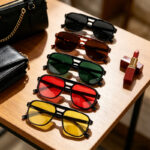 Cross-border new European and American square rice nails double beam fashion sunglasses for men and women street shooting driving anti-UV sunglasses trend - Image 4