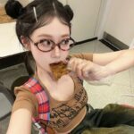 Cross-border new glasses frame nerd myopia glasses oval flat mirror small frame Korean Douyin live glasses frame for women - Image 4