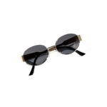 European and American fashionable metal oval sunglasses for women new retro trendy sunscreen sunglasses ins style cross-border internet celebrity style - Image 5