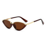 2026 New Cat Eye Sunglasses Metal Half-Frame Fashion Glasses Cross-Border European and American Women's Personalized Sunglasses High-end - Image 4