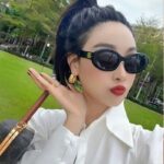 2026 Cat Eye Sunglasses 40194 Xiaohongshu Internet Celebrity Lesbian High-Value Sunscreen Sunglasses - Image 3