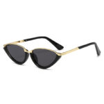 2026 New Cat Eye Sunglasses Metal Half-Frame Fashion Glasses Cross-Border European and American Women's Personalized Sunglasses High-end - Image 2