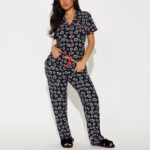 Women's Printed Short-Sleeve Pajama Set - Image 3
