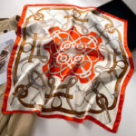 Manufacturer wholesale silk scarf women's scarf shawl 70cm Korean small square scarf silk satin printed spring and summer anti-scarf headscarf - Image 2