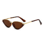2026 New Cat Eye Sunglasses Metal Half-Frame Fashion Glasses Cross-Border European and American Women's Personalized Sunglasses High-end - Image 3
