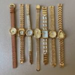 Niche medieval style vintage watch for women niche light luxury retro exquisite high-end gold steel band watch
