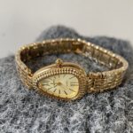 Niche medieval style vintage watch for women niche light luxury retro exquisite high-end gold steel band watch - Image 5