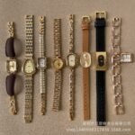 Foreign trade hot selling niche design gold medieval style bracelet watch women's light luxury retro one piece drop shipping