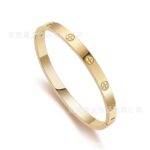 High-quality titanium steel ten-diamond bracelet, four-leaf clover diamond bracelet, versatile and non-fading glossy buckle bracelet jewelry - Image 5
