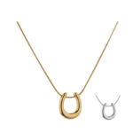 High-end light luxury fashion U-shaped horseshoe pendant titanium steel necklace women's simple and versatile clavicle chain new style does not fade - Image 5