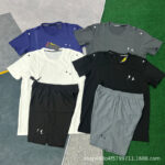 Men's Quick-Dry T-Shirt & Shorts Set, Breathable Loose Fit